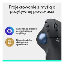 Myszka Logitech M575S bezprzewodowa szara