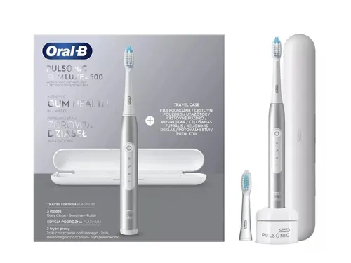 Elektrikli Diş Fırçası Oral-B Pulsonic Slim Luxe 4500 Platinum Travel Edition