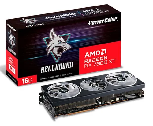 Karta graficzna PowerColor Hellhound Radeon RX 7800 XT 16GB GDDR6 256bit FSR