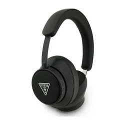 Słuchawki nauszne GUESS Saffiano Triangle Logo Czarny