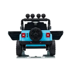 Auto Na Akumulator Jeep Rubicon 2X200W 24V Eva Skóra LED Pilot Radio MP3