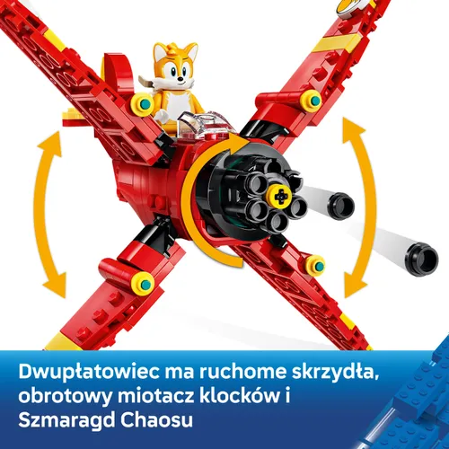 LEGO 77119 SONIC: Tails и Tornado-1, набор блоков 8+