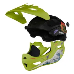 Kask KAMIKAZE Ronin Zielony Full Face (rozmiar L)