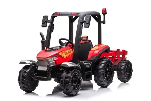 Duży Traktor Na Akumulator Dla Dziecka Blt-206 Przyczepa 24V 2X200W Pilot LED Eva Pasy Bluetooth