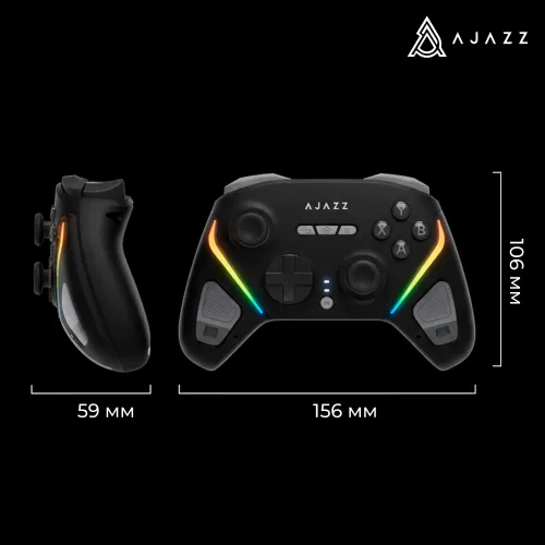Pad Ajazz GP100 do Nintendo Switch, PC Android, iOS Bezprzewodowy Czarny