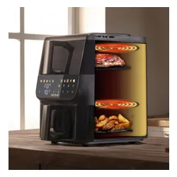 Air Fryer Frytkownica beztłuszczowa CECOTEC Cecofry DuoLevel 10000 Window 10l z podwójnym koszem