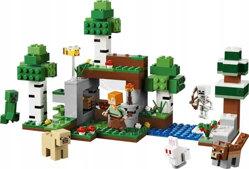 LEGO Minecraft 21593 Przetrwanie pierwszej nocy, zestaw klocków 8+