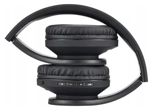 Słuchawki PowerLocus P2 bezprzewodowe Bluetooth/microSD/radio FM czarne