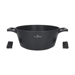 ZWIEGER Black Stone 5,5 l - garnek aluminiowy z pokrywką