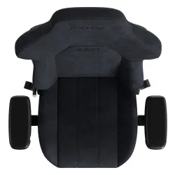 Fotel Hator Arc 3 Velour XL Gamingowy do 180kg Tkanina Czarny