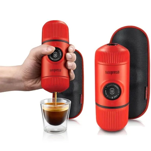 Przenośny ekspres do kawy + etui Wacaco Nanopresso Elements - lava red