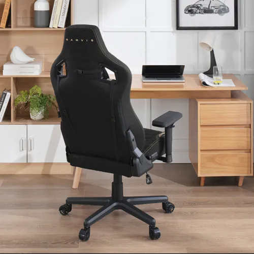 Fotel GAMVIS Elite 2.0 XL Basic Czarny (złote elementy)