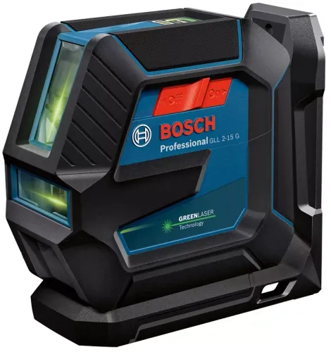 Bosch GLL 2-15 G Professional Çapraz Lazer (+braket + Tavan tokası)