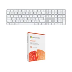 Klawiatura APPLE Magic Keyboard (US Int.) Biały + Program MICROSOFT 365 Personal
