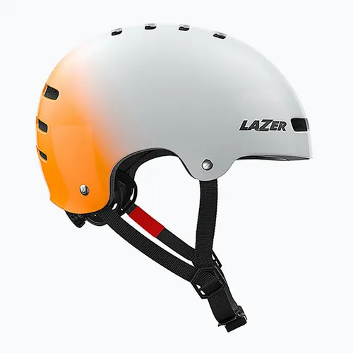 Kask rowerowy Lazer One+ silver/orange
