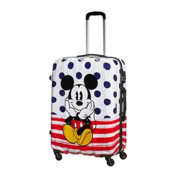 Walizka duża American Tourister Disney Legends - Mickey Blue Dots