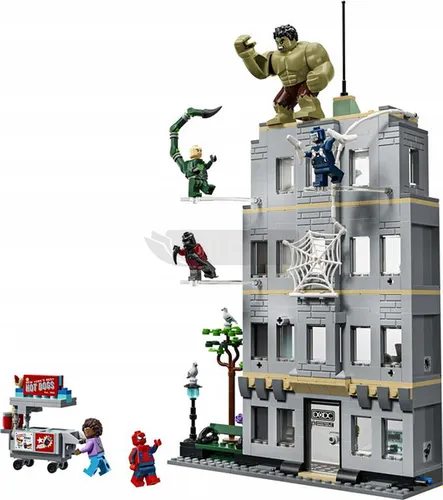 LEGO Spider Man 76350 Epickie starcie: Spider-Man kontra Hulk, zestaw klock