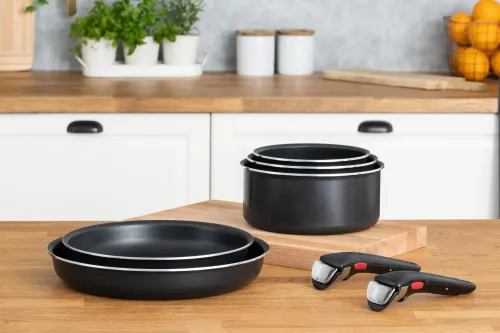 Zestaw patelni Tefal Ingenio Extra L1549153 Titanium 22cm, 24cm, 26cm