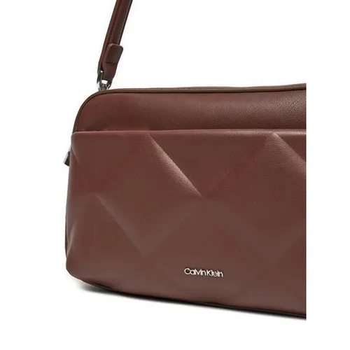 Torebka Calvin Klein Diamond Quilt Camera Bag W/Pkt K60K612907 Brązowy