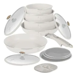 Zestaw patelni i garnków BERLINGER HAUS Sahara Nordic BH-8420 (13 elementów)