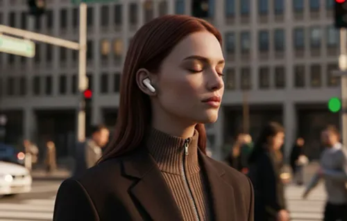 Słuchawki bezprzewodowe UGREEN LightBuds WS217 ANC Douszne Bluetooth 6.0 Biały
