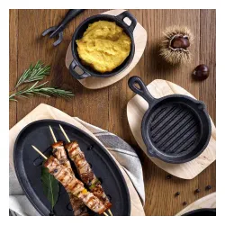 TOGNANA Fusion Taste 21 cm - patelnia żeliwna z deską