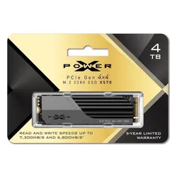 Silicon Power XS70 4TB M. 2 2280 PCI-E x4 Gen4 NVMe SSD (SP04KGBP44XS7005)