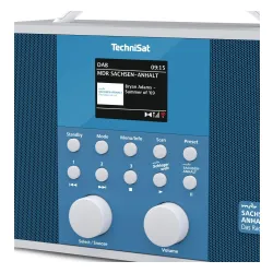 Radioodbiornik TechniSat TechniRadio 5 IR BT SA Radio FM DAB+ Internetowe Bluetooth Niebiesko-biały