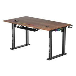 Biurko gamingowe COBRA Electra S CRF1423ELBNRGB Brązowy