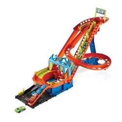 Tor HOT WHEELS Rollercoaster + 5 autek z napędem HJV69
