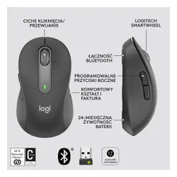 Myszka Logitech Signature M650 M - grafitowy