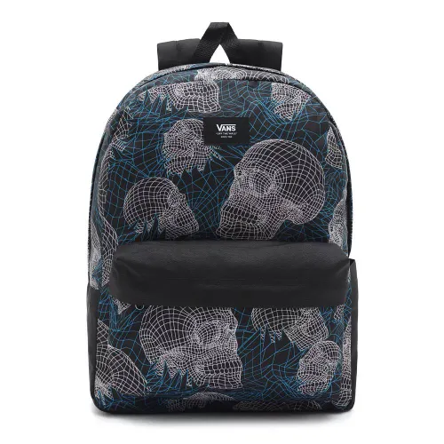 Vans vechi Skool IIII școală rucsac-wireframe craniu