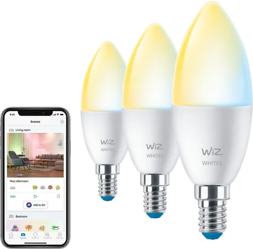 Inteligentna żarówka LED WIZ 929002448733 4.9W E14 Wi-Fi Bluetooth (3 szt.)