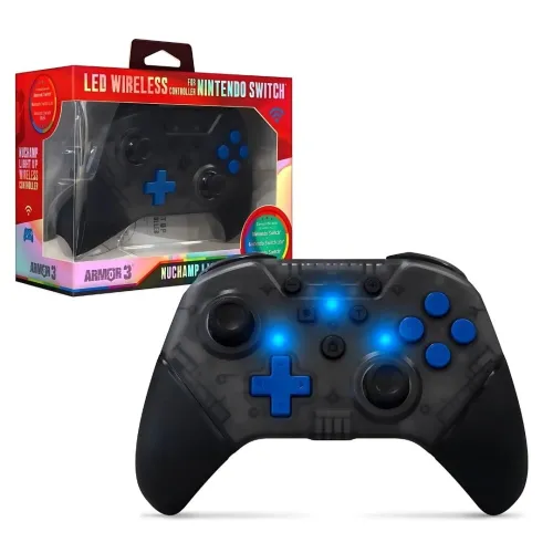 Pad Armor3 NuChamp Wireless Game Controller LED do Nintendo Switch Bezprzewodowy Szary