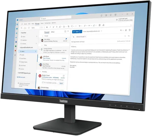 Monitor LENOVO ThinkVision S24-4E 23.8" 1920x1080px IPS 100Hz 4 ms
