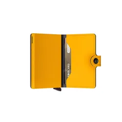 RFID Gizli Miniwallet Yard Toz Cep Cüzdanı-ochre