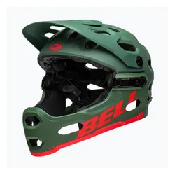 Kask rowerowy Bell Full Face Super 3R MIPS matte dark green/infrared