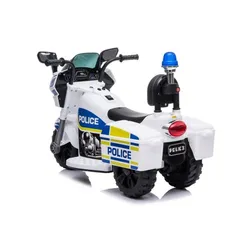 Motorek Na Akumulator Tr1912 Dla Dziecka 1-3 Lat Policja Dźwięki LED Kuferki