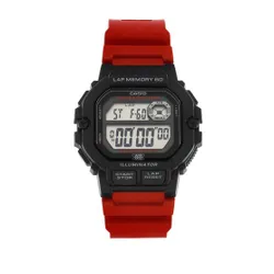 Casio Saati WS-1400H-4avef Kırmızı / Siyah