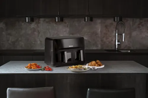Air Fryer Frytkownica beztłuszczowa HISENSE HAF2700DCD 11l z podwójnym koszem 8 automatycznych programów
