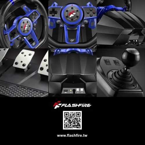 Kierownica FLASHFIRE F111 (PC/PS3/PS4/PS5/Nintendo Switch)
