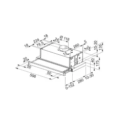 Okap Franke FTC 601 BK/GL Czarny