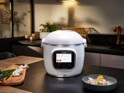 Multicooker TEFAL Cook4me Touch Pro CY94X1F1 (Wi-Fi) z pokrywą do zapiekania Extra Crisp dającą funkcjonalność AirFryera