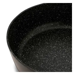 Patelnia głęboka na indukcję z pokrywką Starke Pro Starlet Brown 28 x 8 cm