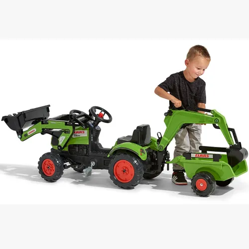 Falk Traktor z Przyczepą CLAAS Arion Backhoe ŁYŻKA + Ładowarka Od 2 Lat