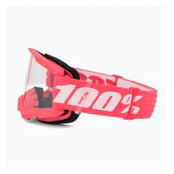 Gogle rowerowe 100% Strata 2 pink/clear