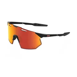 Okulary przeciwsłoneczne 100% Hypercraft SQ soft tact black/hiper red multilayer mirror