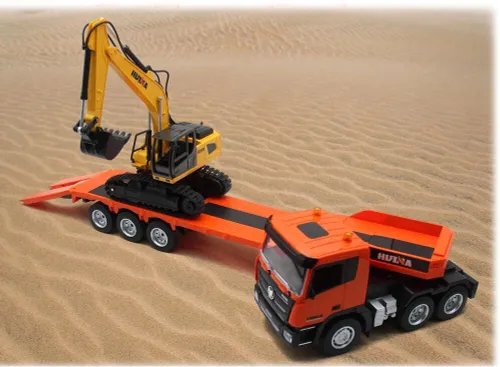 Laweta zdalnie sterowana z koparką COIL skala 1:18