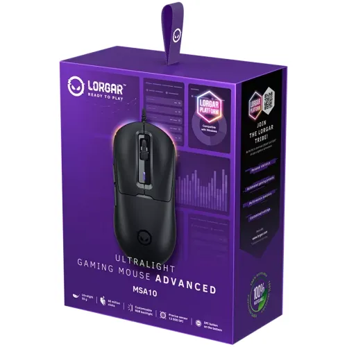 Myszka gamingowa Lorgar MSA10 RGB Czarny