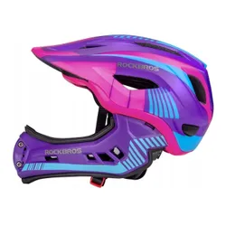 Kask rowerowy dziecięcy, Szczękowy, na rower, hulajnogę, ROCKBROS, M